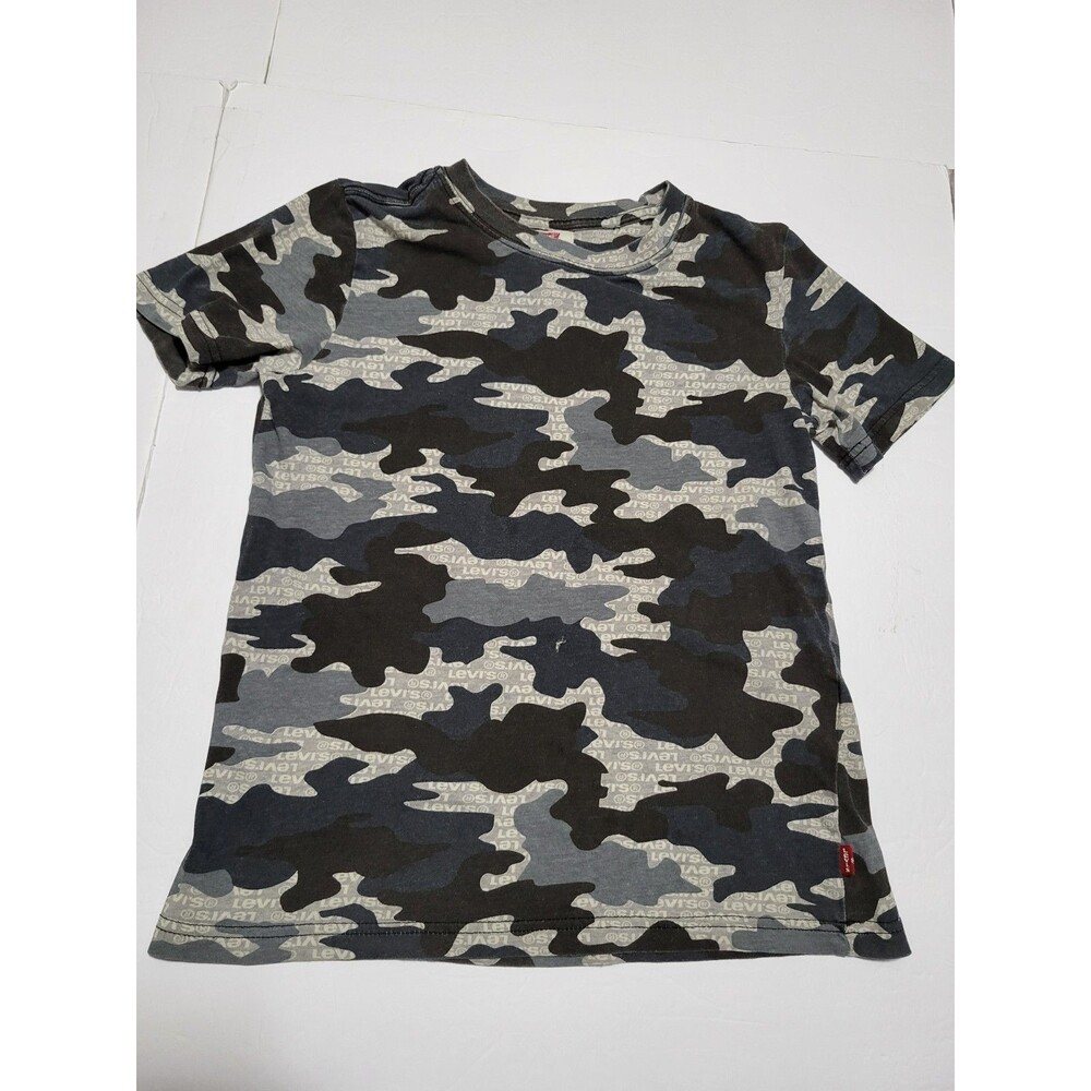 L5)Levi’s Camouflage Youth T-Shirt Size Medium 10/12 Short Sleeve